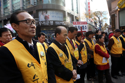 ▲명동예수생명축제가 지난 20일 명동예술극장 광장에서 열렸다.