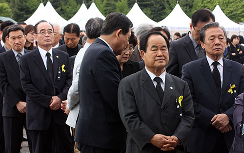 ▲한교연 한영훈 대표회장을 비롯한 임역원들도 이날 추모행렬에 동참했다.&nbsp;ⓒ안산=류재광 기자