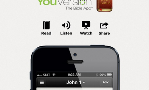 ▲성경 앱 유버전(YOUVERSION). ⓒ유버전페이스북
