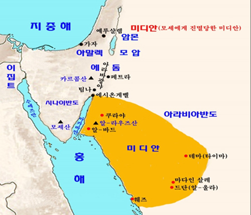 ▲사우디 고고학팀이 탐사 결과에 의해 만든 지도.